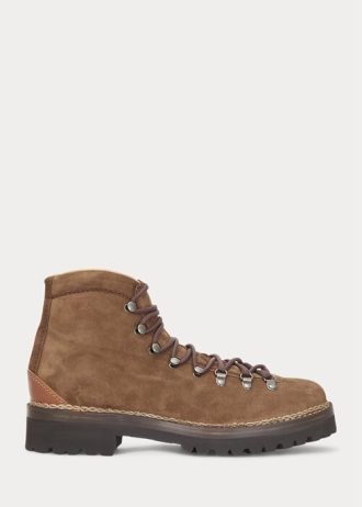 Botas Ralph Lauren Darrow de camurça de bezerro masculinas marrons