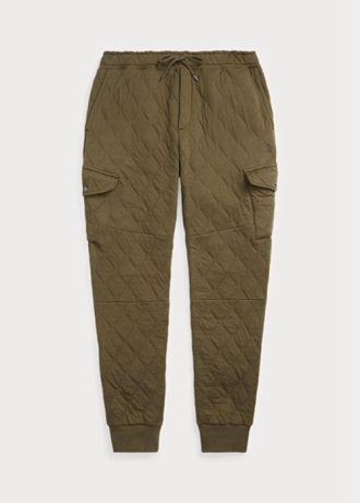 Calça cargo masculina Ralph Lauren Luxury Jersey verde oliva