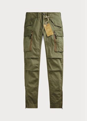 Calça cargo skinny elástica Ralph Lauren feminina verde oliva