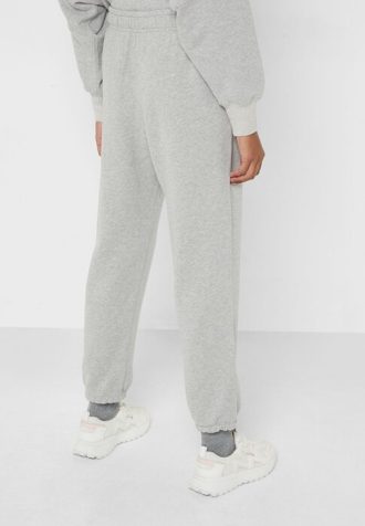 Calça de moletom Ralph Lauren cinza feminina de cintura alta