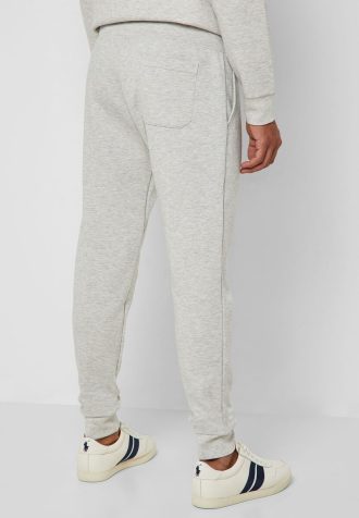 Calça de moletom Ralph Lauren Essential Cuffed Masculina Cinza