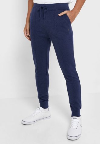 Calça de moletom Ralph Lauren Essential masculina azul marinho
