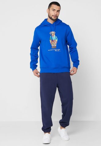 Calça de moletom Ralph Lauren Essential masculina azul marinho