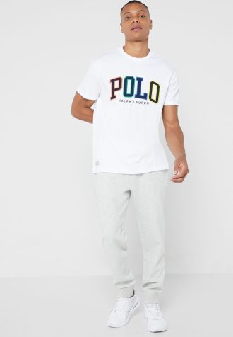Calça de moletom Ralph Lauren Essential Masculina Cinza