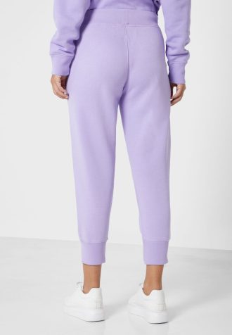 Calça de moletom Ralph Lauren feminina roxa com perna larga