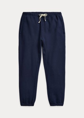 Calça de moletom Ralph Lauren Fleece azul marinho feminina