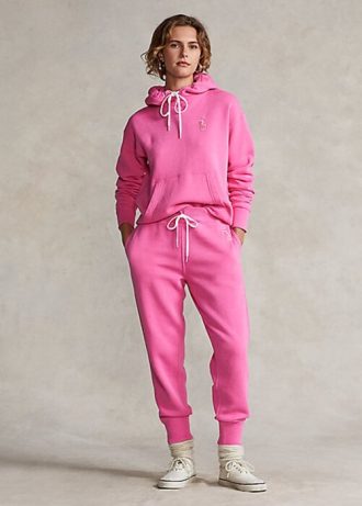 Calça de moletom Ralph Lauren Pink Pony Fleece feminina