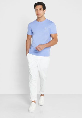Calça de moletom Ralph Lauren Prepster masculina branca