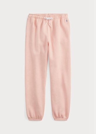 Calça esportiva feminina Ralph Lauren Fleece rosa