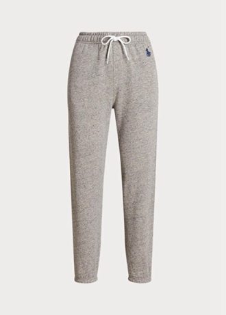 Calça esportiva Ralph Lauren Fleece cinza feminina