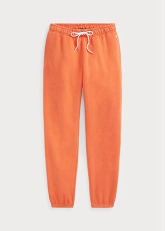 Calça esportiva Ralph Lauren Fleece laranja feminina