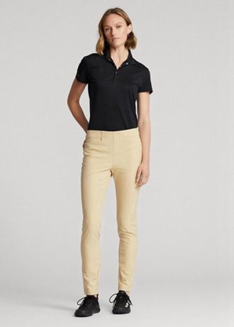 Calça esportiva Ralph Lauren GolfStretch cáqui feminina