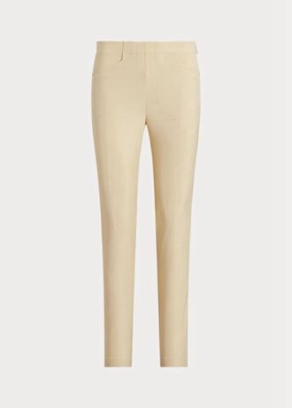 Calça esportiva Ralph Lauren GolfStretch cáqui feminina