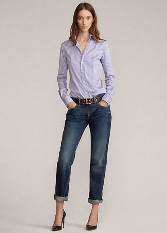 Calça jeans Ralph Lauren 320 Boyfriend azul feminina