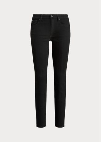 Calça jeans Ralph Lauren 400 Matchstick feminina preta