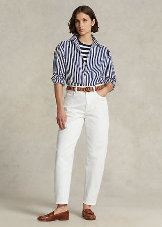 Calça Jeans Ralph Lauren Carrot Feminina Branca