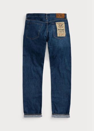 Calça jeans Ralph Lauren Slim Fit Eastridge Selvedge masculina azul