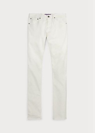 Calça jeans Ralph Lauren Slim Fit Stretch Masculina Branca