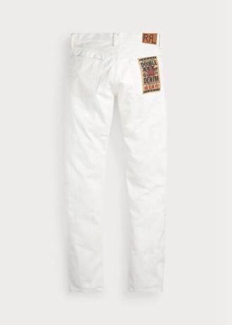 Calça jeans Ralph Lauren Slim Fit Whitestone masculina branca