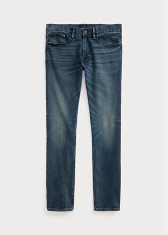 Calça jeans Ralph Lauren Sullivan Slim Performance Stretch azul masculina