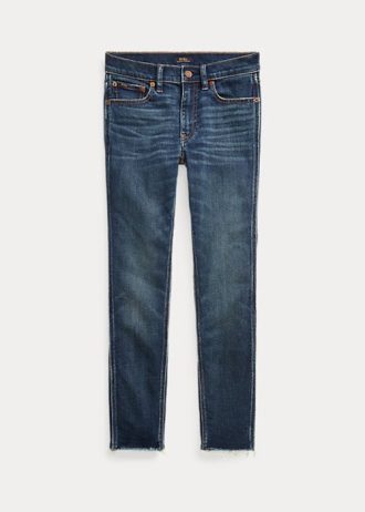Calça jeans skinny cropped Ralph Lauren Tompkins Dark Indigo feminina