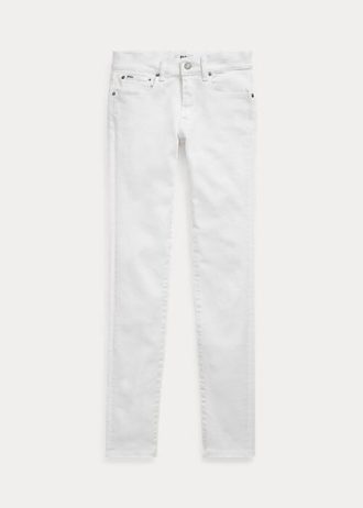 Calça jeans skinny Ralph Lauren Tompkins feminina branca