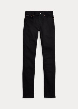 Calça jeans skinny Ralph Lauren Tompkins feminina preta