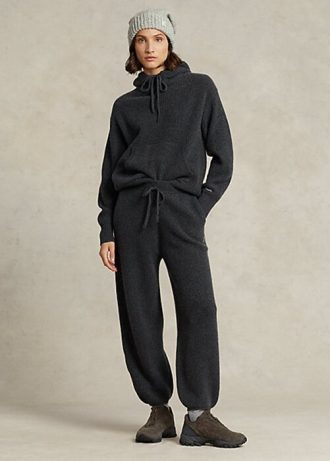 Calça Ralph Lauren Cashmere Pull-On Cinza Escuro Feminina