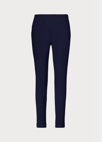 Calça skinny de lã elástica Ralph Lauren Annie azul marinho feminina