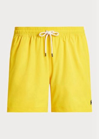 Calções de banho Ralph Lauren Traveller amarelos para homem