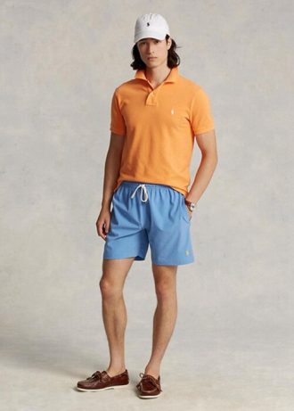 Calções de banho Ralph Lauren Traveller azuis para homem