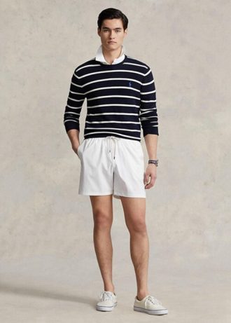Calções de banho Ralph Lauren Traveller para homem branco