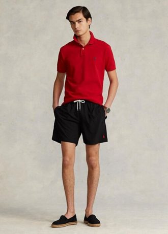 Calções de banho Ralph Lauren Traveller pretos para homem