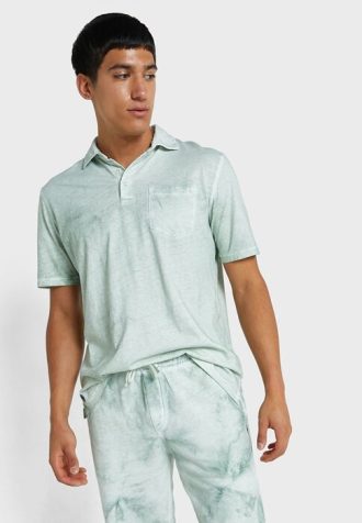 Camisas polo estampadas Ralph Lauren masculinas verdes