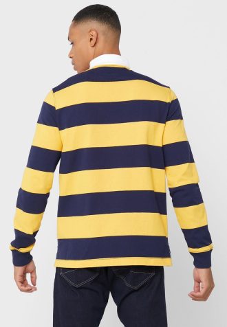 Camisas polo listradas multicoloridas masculinas Ralph Lauren