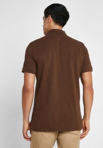 Camisas polo masculinas Ralph Lauren Classic Fit Essential marrons