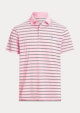 Camisas polo Ralph Lauren Classic Fit Performance masculinas rosa