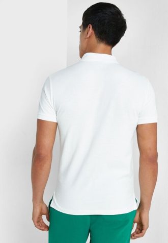 Camisas polo Ralph Lauren Essential masculinas brancas