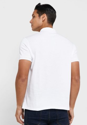 Camisas polo Ralph Lauren Essential masculinas brancas