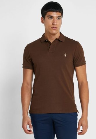 Camisas Polo Ralph Lauren Essential Masculinas Marrons