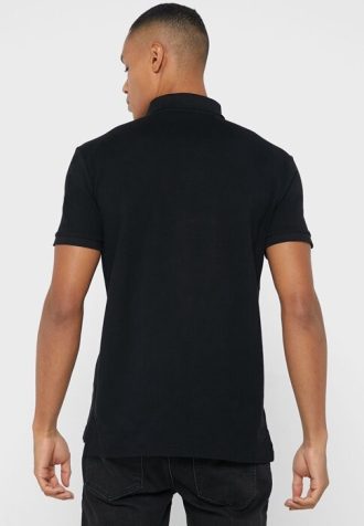 Camisas polo Ralph Lauren Essential pretas masculinas