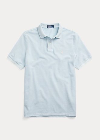 Camisas polo Ralph Lauren RL Origin masculinas azul-claro
