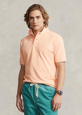 Camisas polo Ralph Lauren RL Origin masculinas laranja