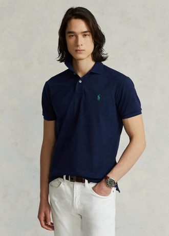 Camisas polo Ralph Lauren The Earth masculinas azul-marinho