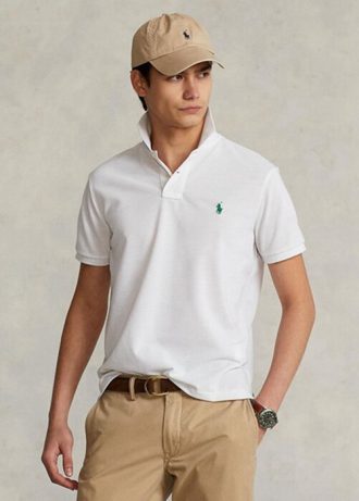 Camisas polo Ralph Lauren The Earth masculinas brancas