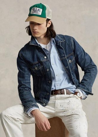 Camisas Ralph Lauren Classic Fit Oxford Western Masculinas Azuis