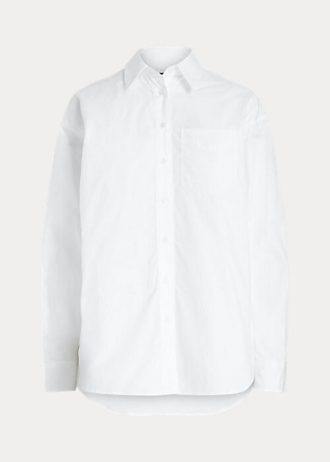 Camisas Ralph Lauren de algodão branco para mulheres