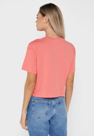 Camisetas femininas vermelhas com logotipo gráfico Ralph Lauren