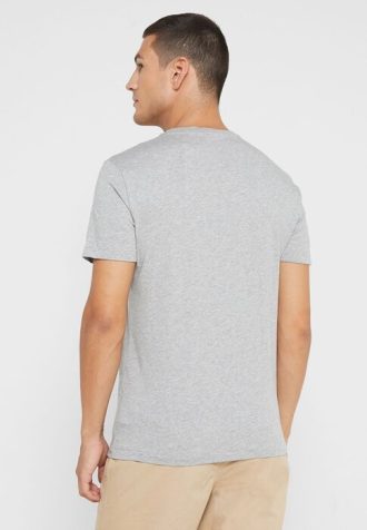 Camisetas masculinas cinzas com gola redonda e logotipo Ralph Lauren