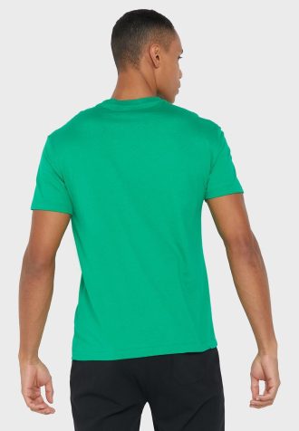 Camisetas masculinas verdes com gola redonda e logotipo Ralph Lauren